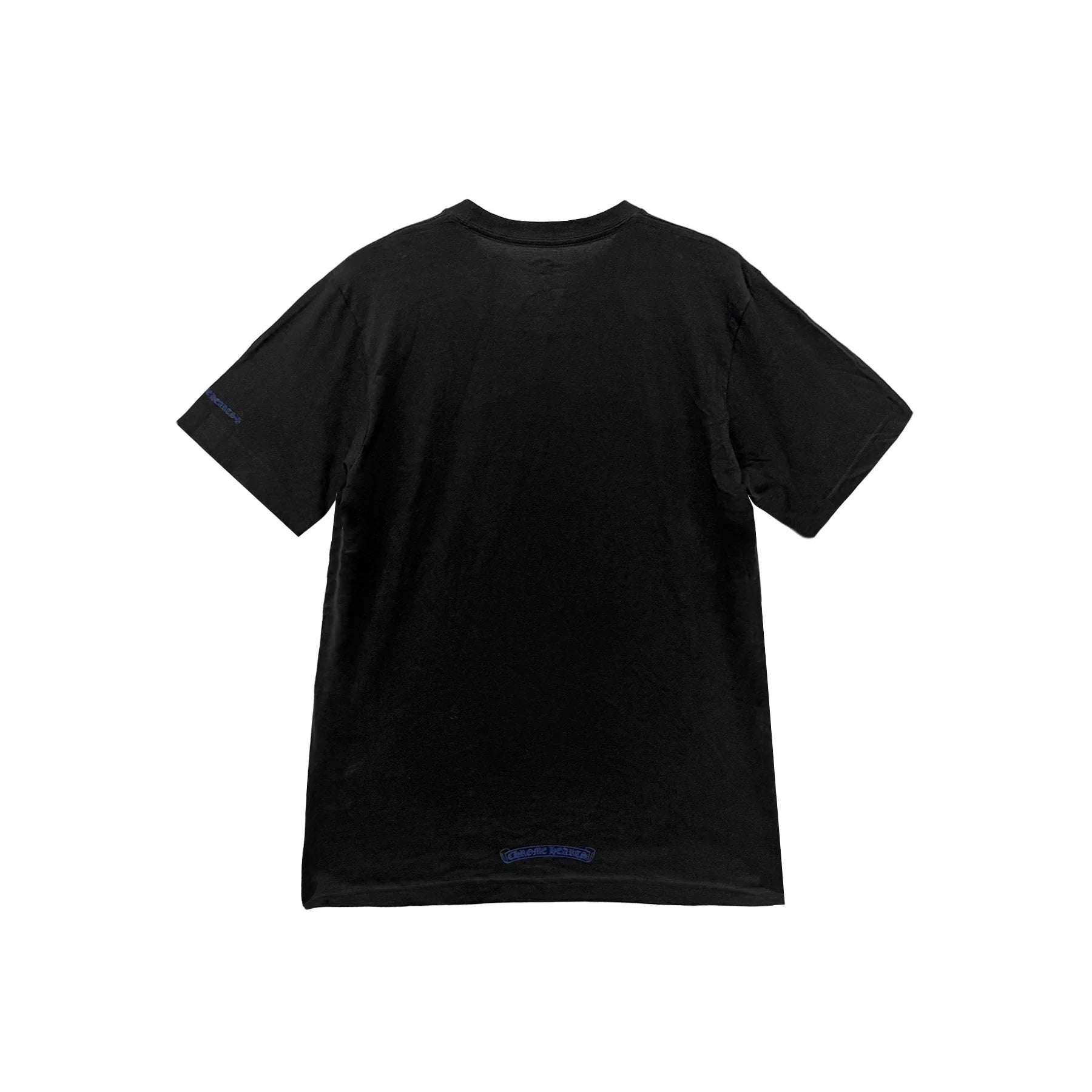 Neck Logo Black Short Sleeve Chrome Hearts T-Shirt