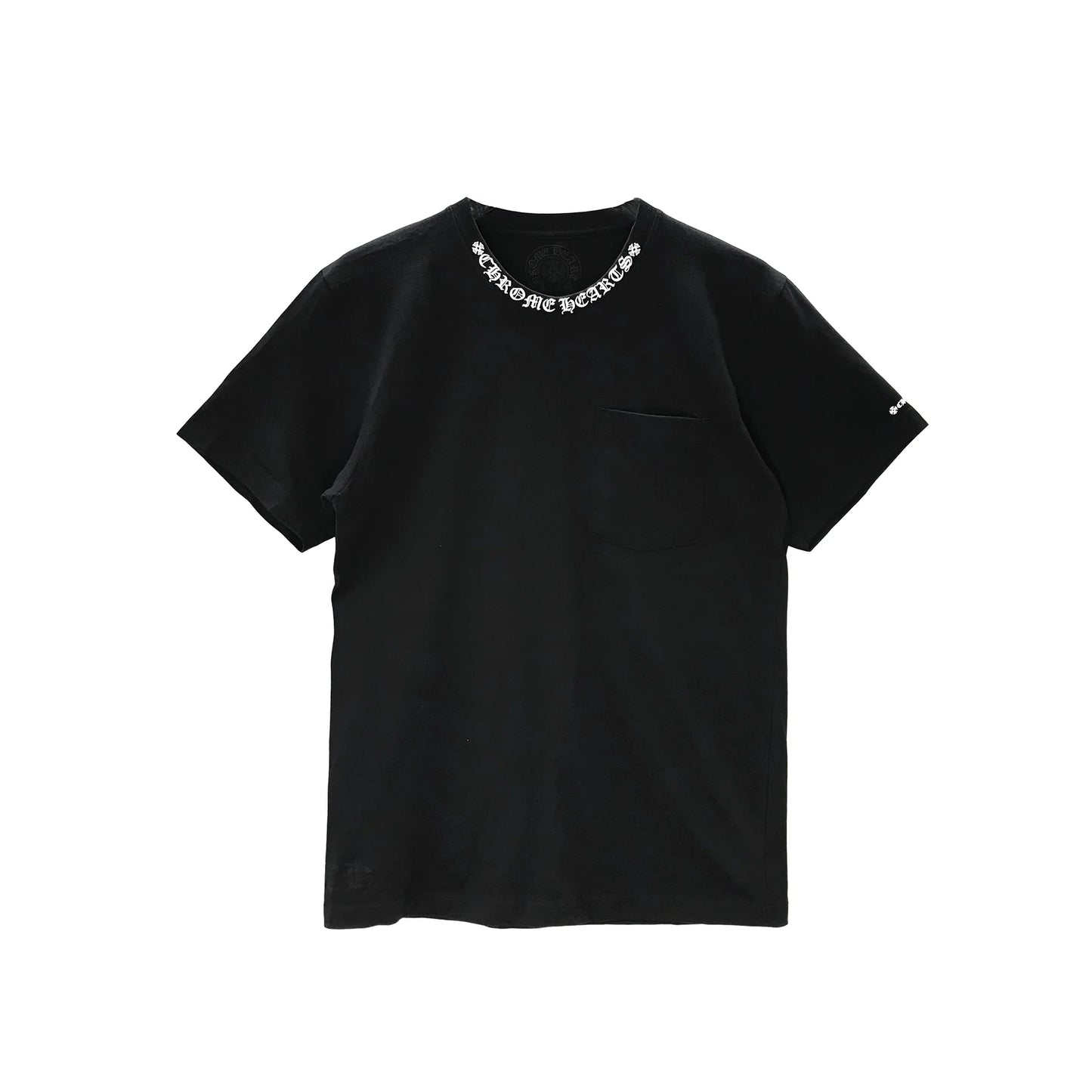 Neck Logo Chrome Hearts Short Sleeve T-Shirt