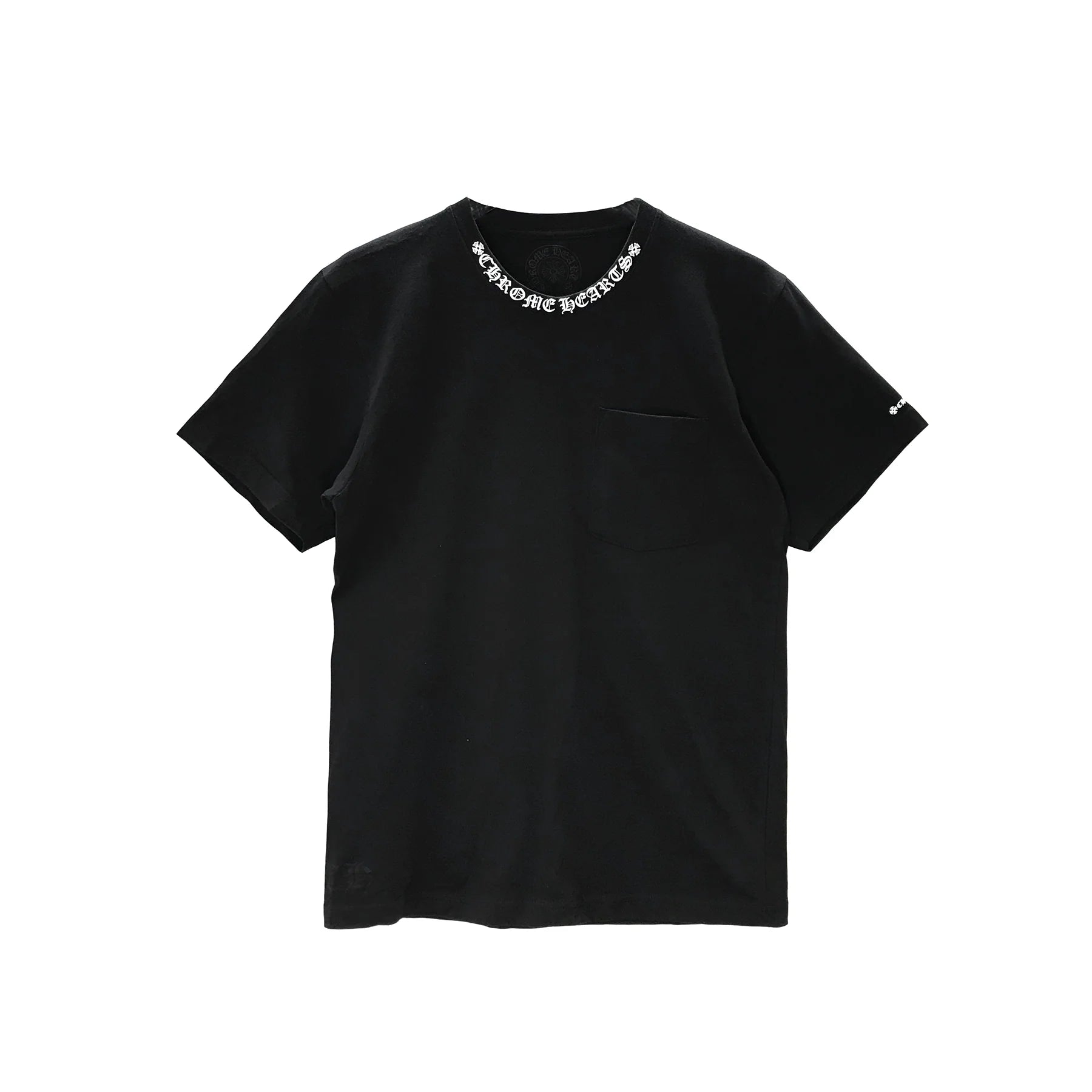 Neck Logo Chrome Hearts Short Sleeve T-Shirt