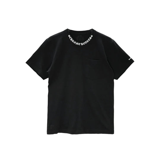 Neck Logo Chrome Hearts Short Sleeve T-Shirt
