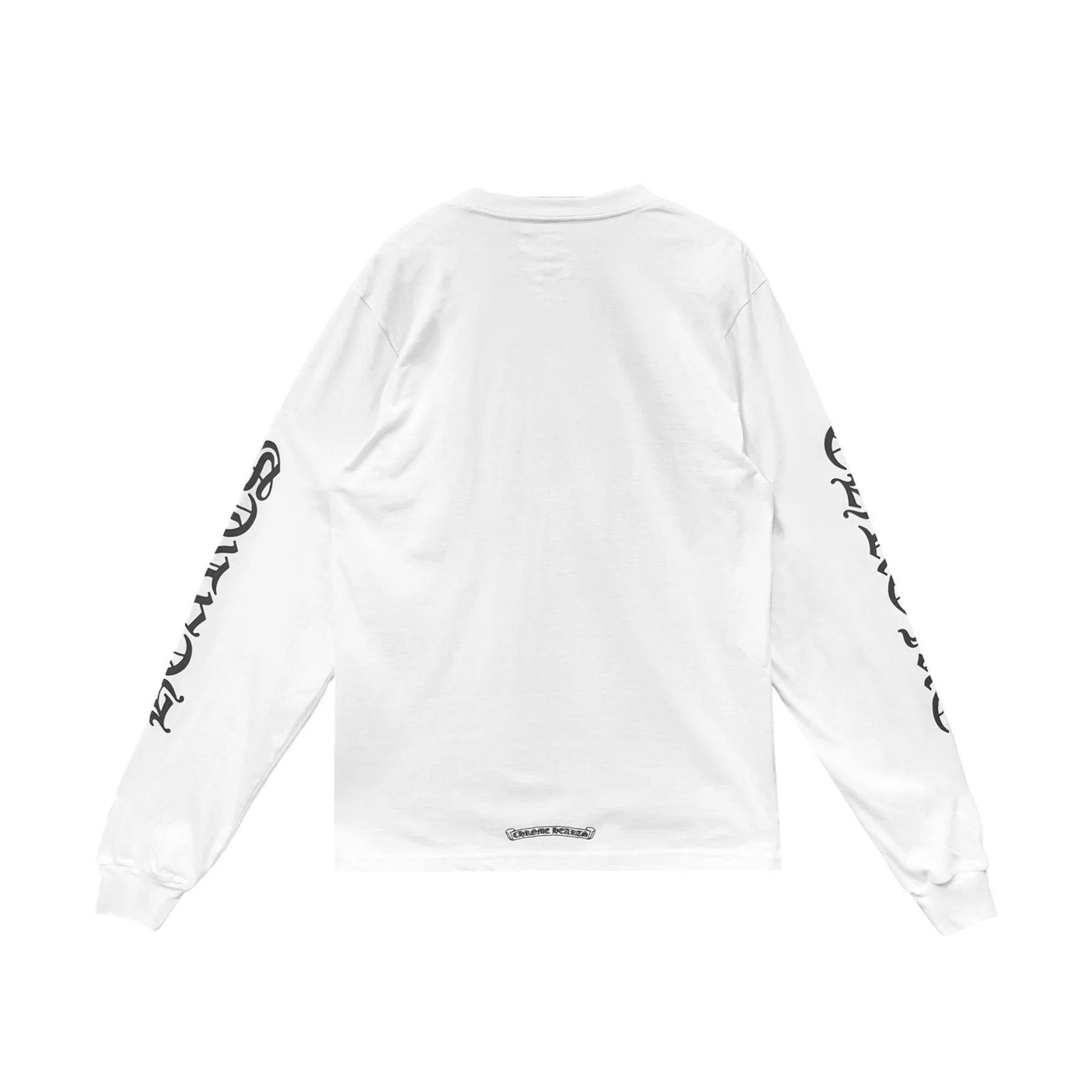 Stylish Neck White Long Sleeve Pocket T-Shirt