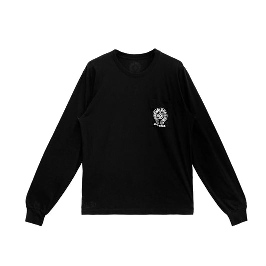 New York Exclusive Horseshoe Black Long Sleeve Tee