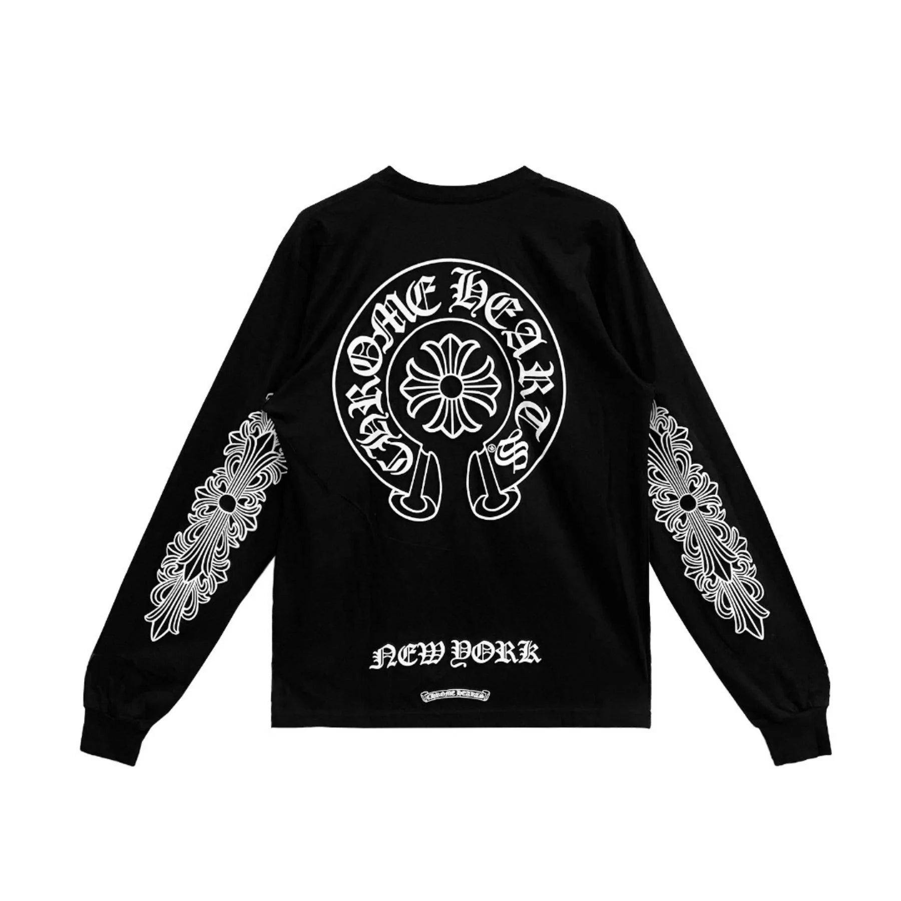 New York Exclusive Horseshoe Black Long Sleeve Tee