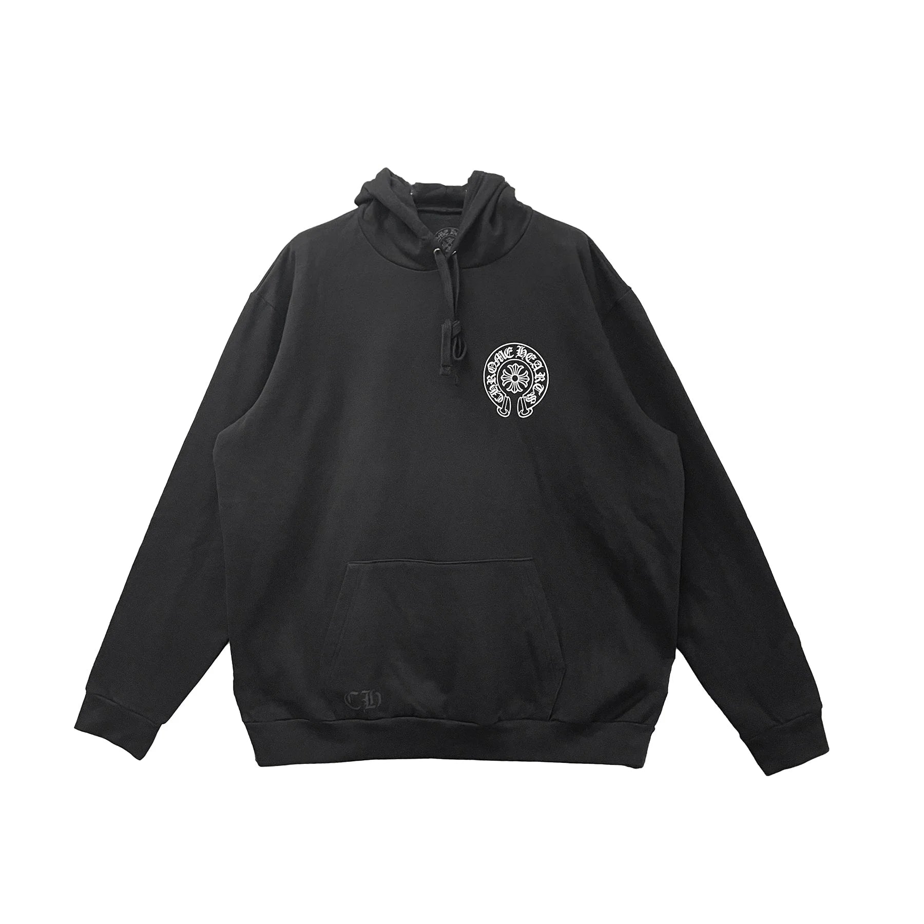 New York Exclusive Horseshoe Logo Pullover Hoodie Black