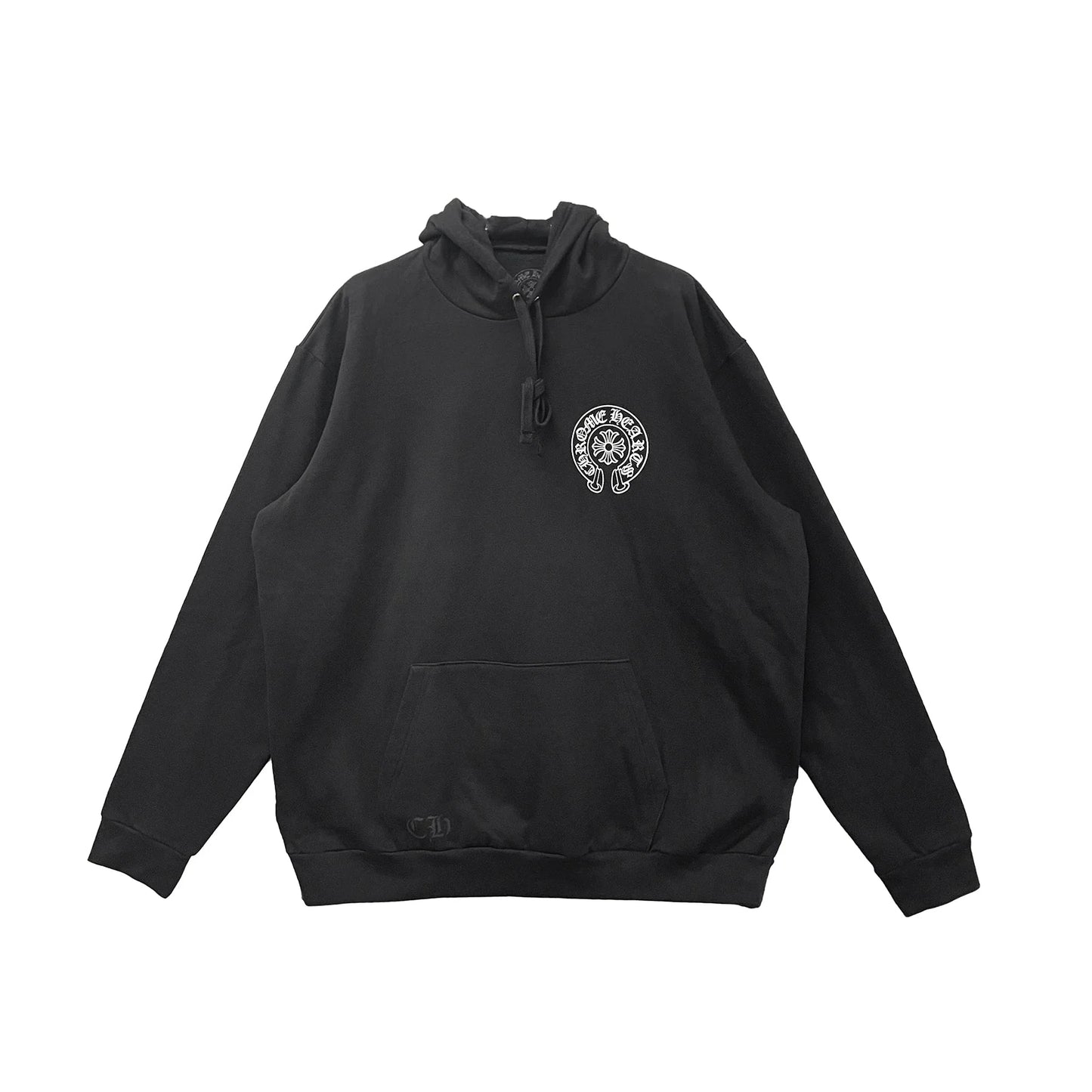 New York Exclusive Horseshoe Logo Pullover Hoodie Black