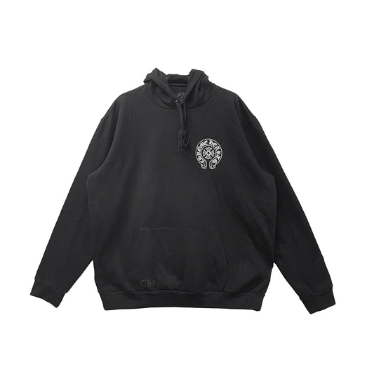 New York Exclusive Horseshoe Logo Pullover Hoodie Black