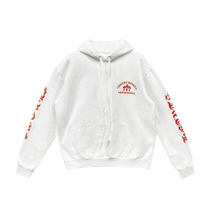 Orange Triple Cross Pullover chrome Hearts Hoodie White