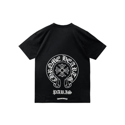 Paris Exclusive Horseshoe Black Chrome Hearts Tee