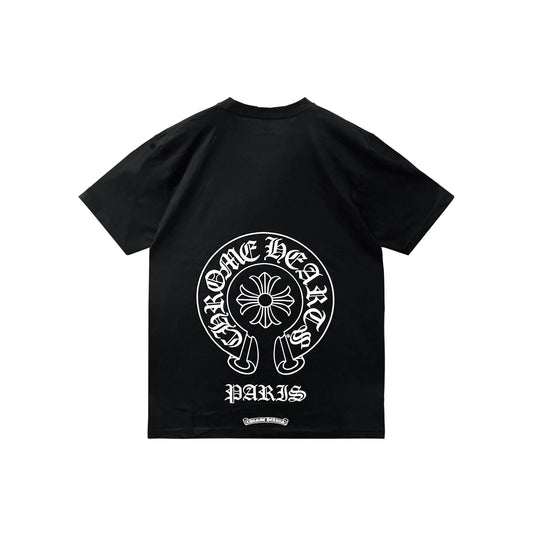 Paris Exclusive Horseshoe Black Chrome Hearts Tee