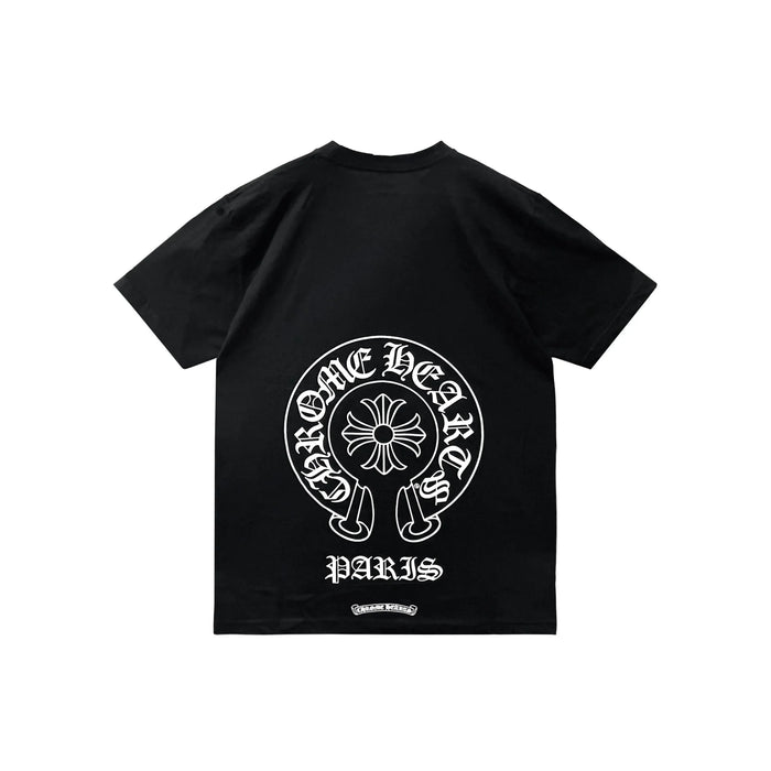 Paris Exclusive Horseshoe Black Chrome Hearts Tee