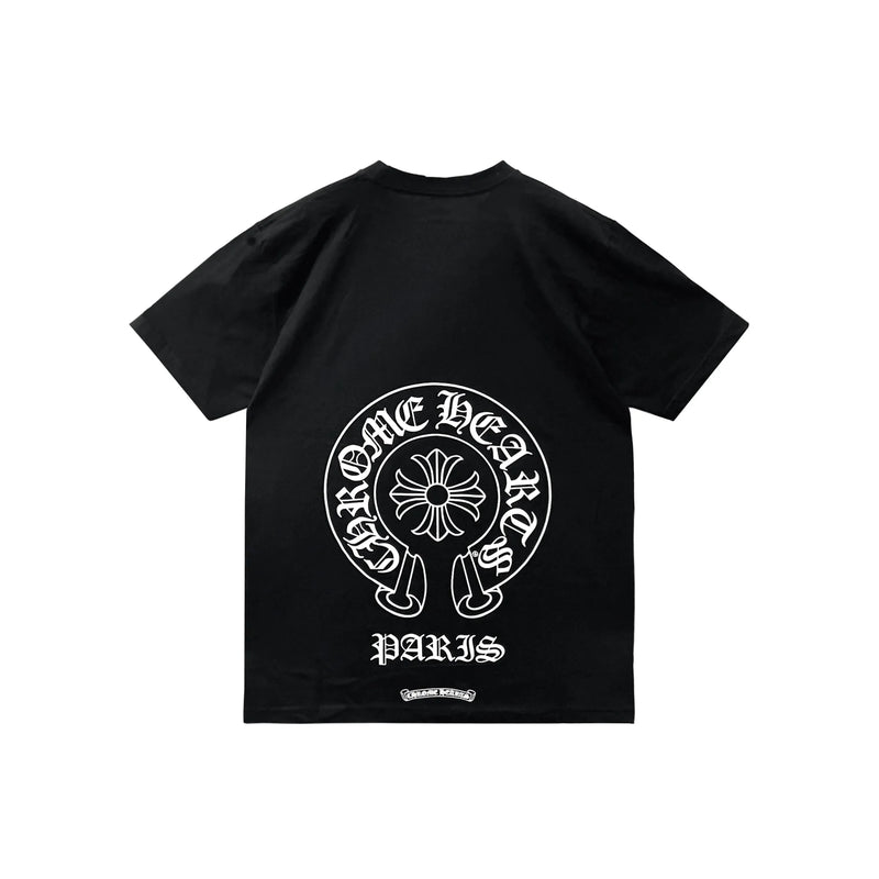 Paris Exclusive Horseshoe Black Chrome Hearts Tee