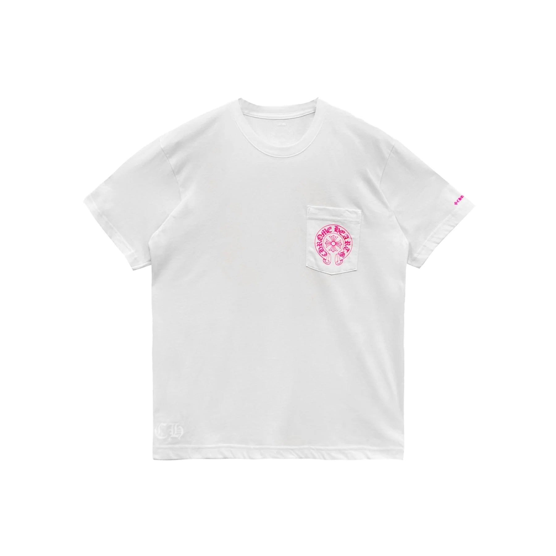 Pink Horseshoe Chrome Hearts Short Sleeve Tee