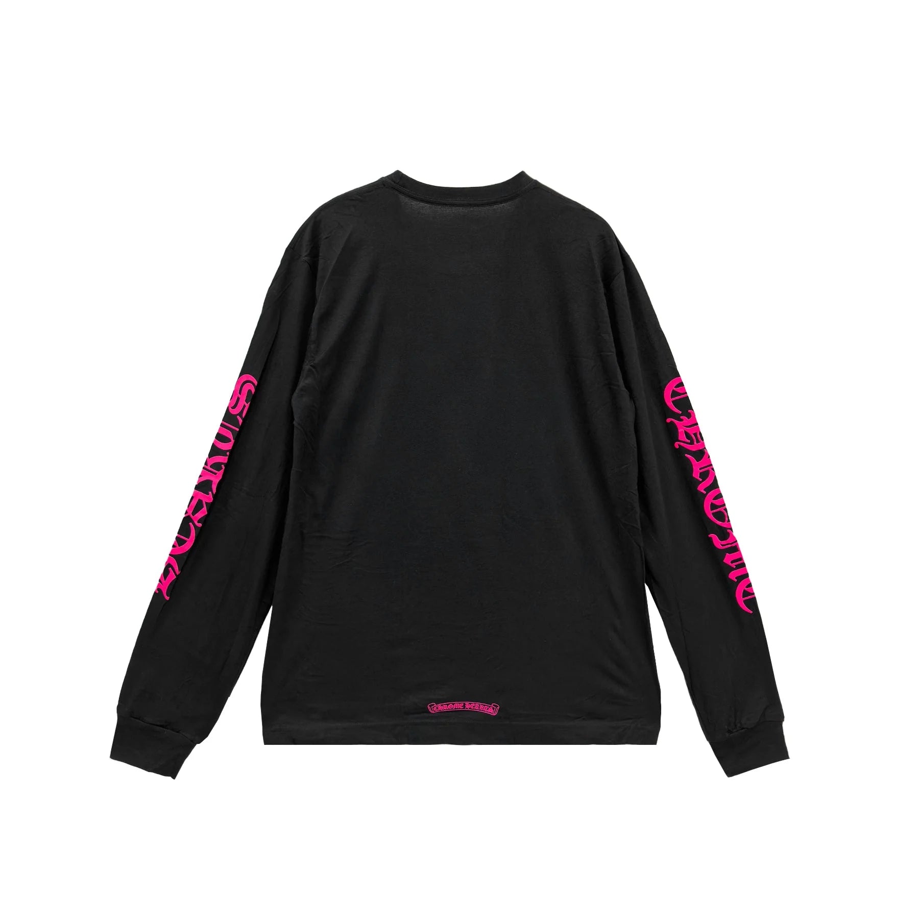 Pink Neck Chrome Hearts Long Sleeve Tee