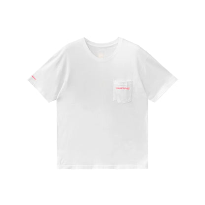 Pink Vertical Short Sleeve Chrome Heart Tee