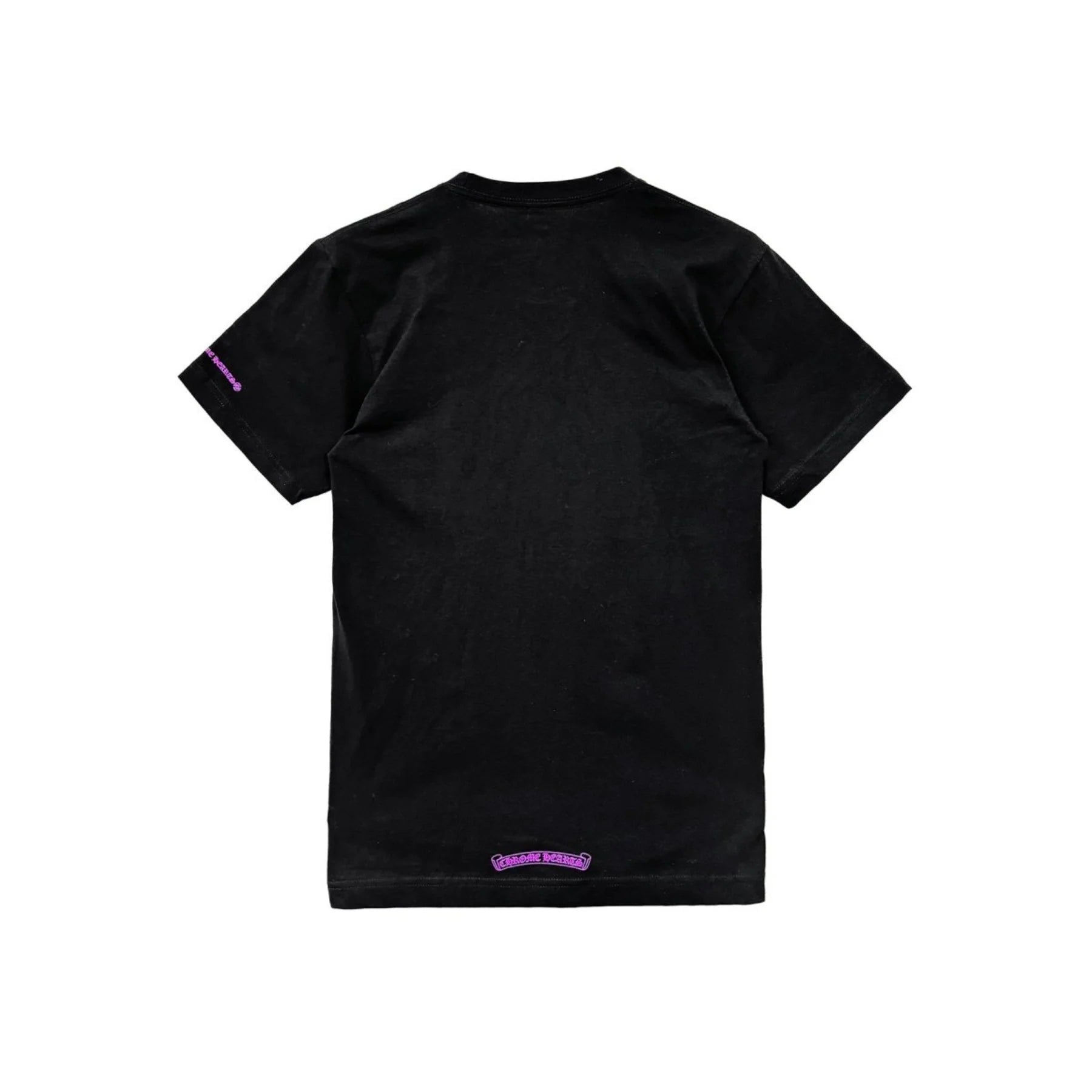 Purple Neck Script Short Sleeve T-Shirt