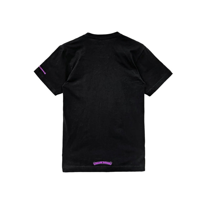Purple Neck Script Short Sleeve T-Shirt