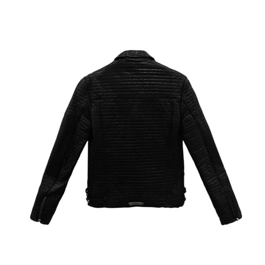 Chrome Hearts Quilted Black Leather Jacket