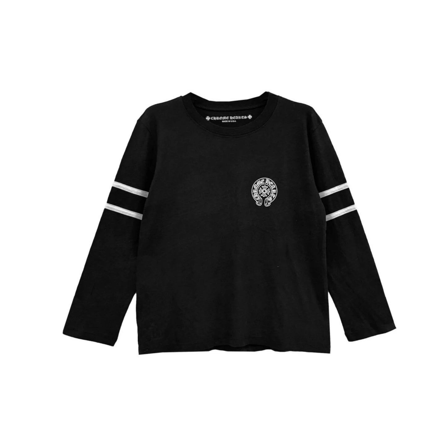 Roller 33 Skates Horseshoe Black Long Sleeve Tee