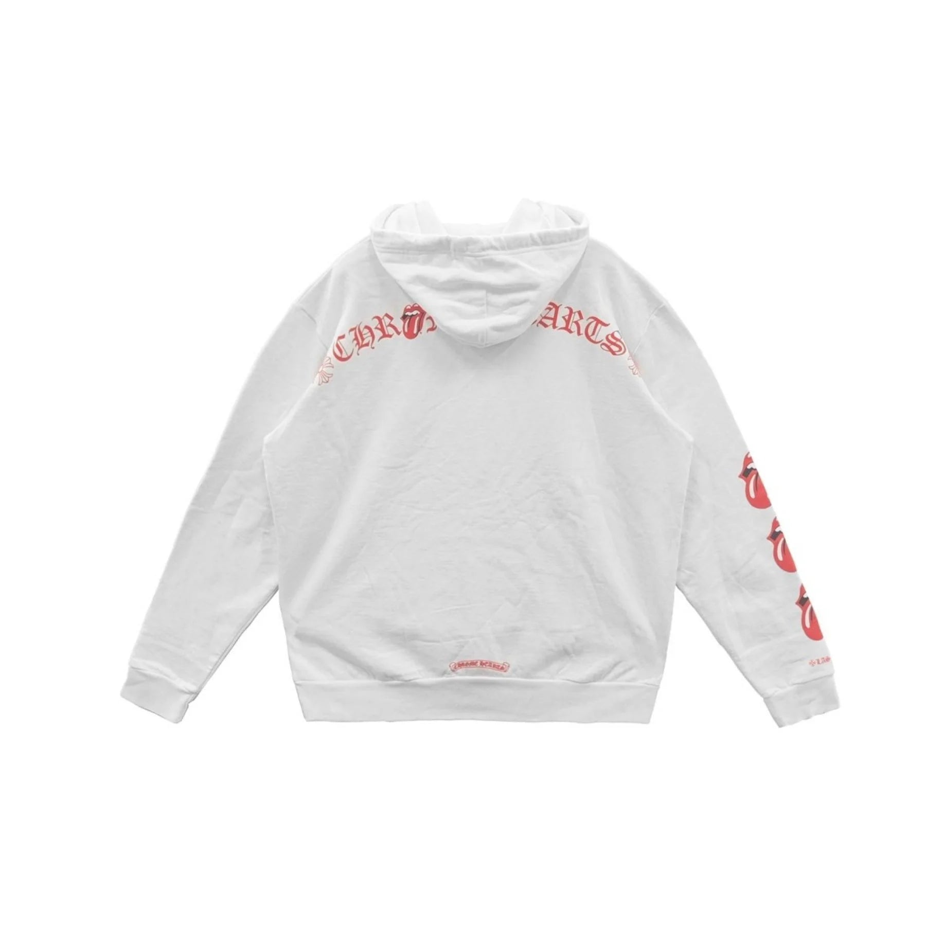 Rolling Stones Scroll Label Pullover Chrome Hearts Hoodie White