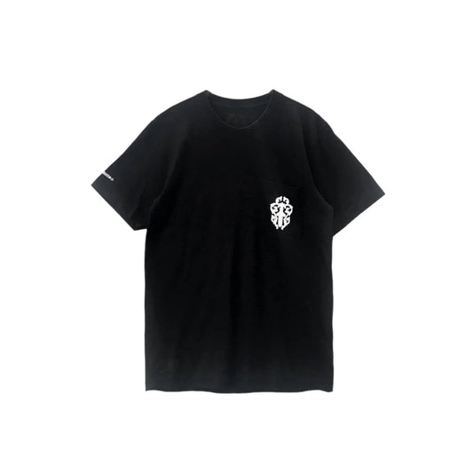 Script Dagger Logo Short Sleeve Black T-Shirt