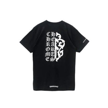 Script Dagger Logo Short Sleeve Black T-Shirt