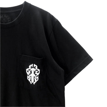 Script Dagger Logo Short Sleeve Black T-Shirt