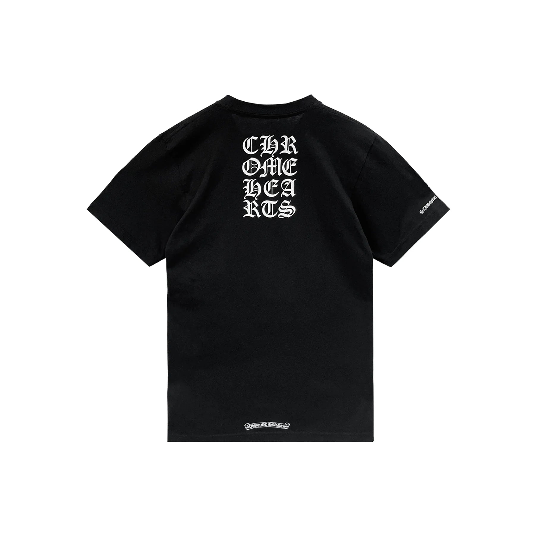 Script Label Chrome Hearts Short Sleeve Tee Black
