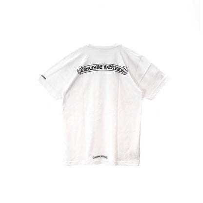 Chrome Hearts Scroll Logo Short Sleeve Tee White