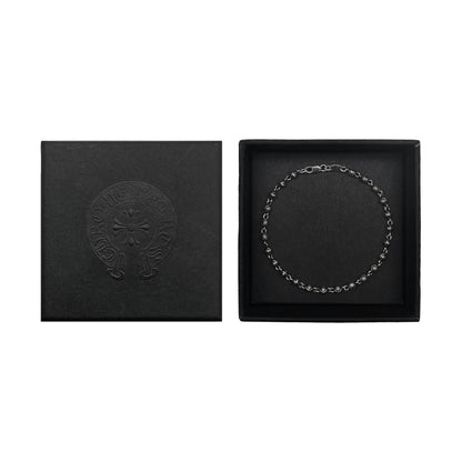 Chrome Hearts Silver Cross Bead Bracelet