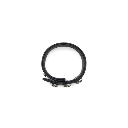 Silver Star Chrome Hearts Leather Bracelet