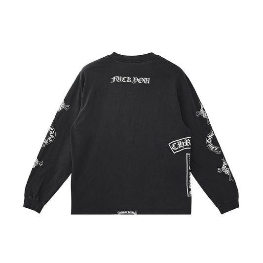 Soap & Water Long Sleeve Black T-Shirt