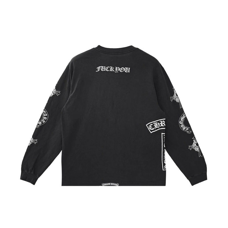 Soap & Water Long Sleeve Black T-Shirt