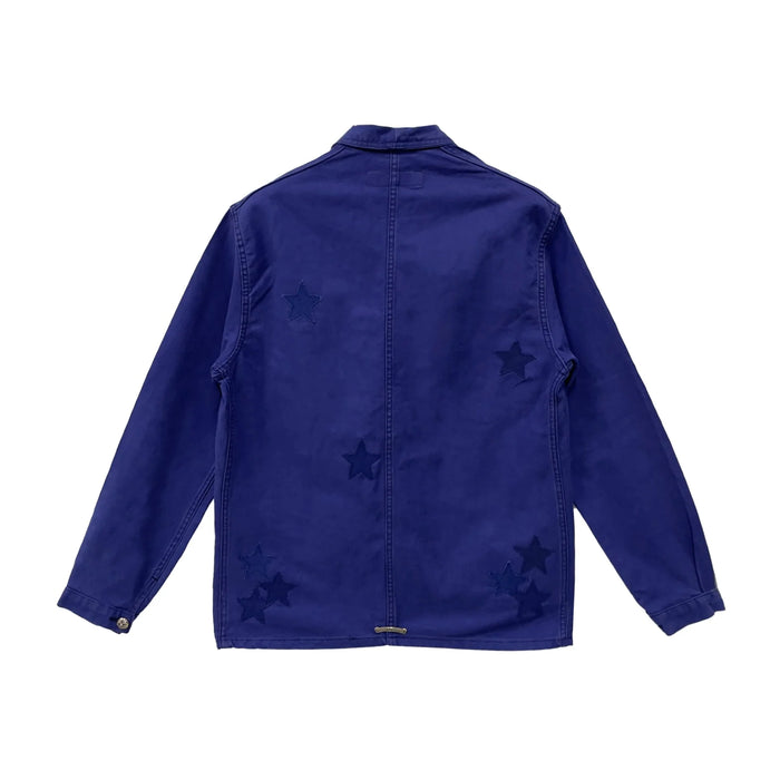 Star Patches French Workwear Denim Jacket