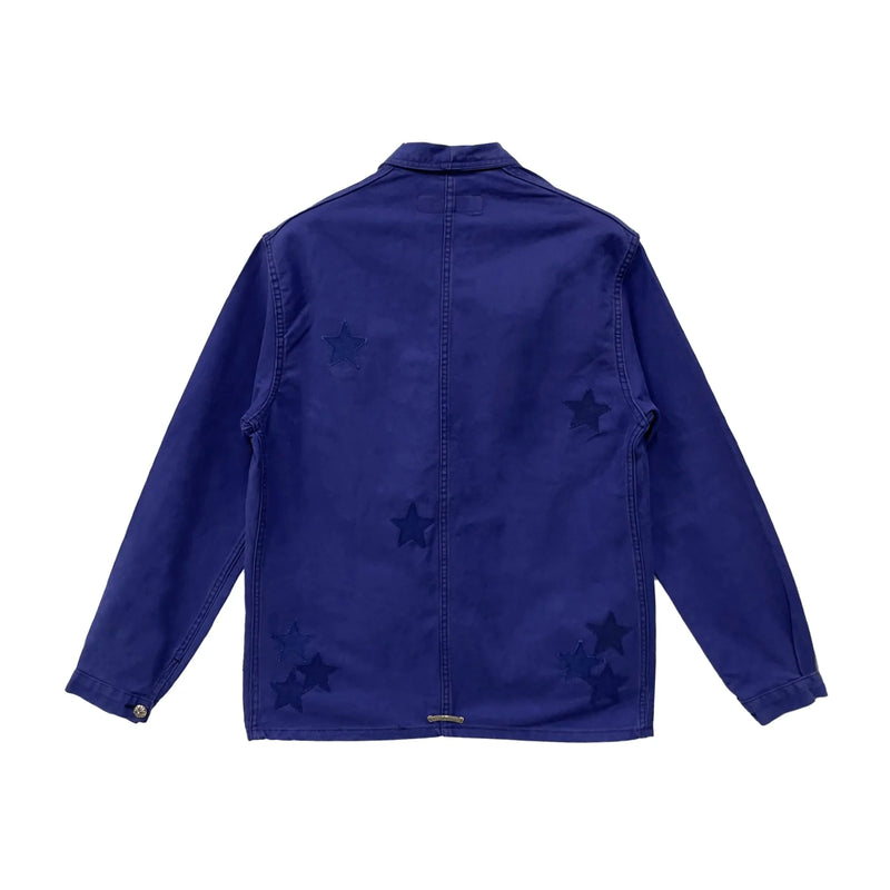 Star Patches French Workwear Denim Jacket