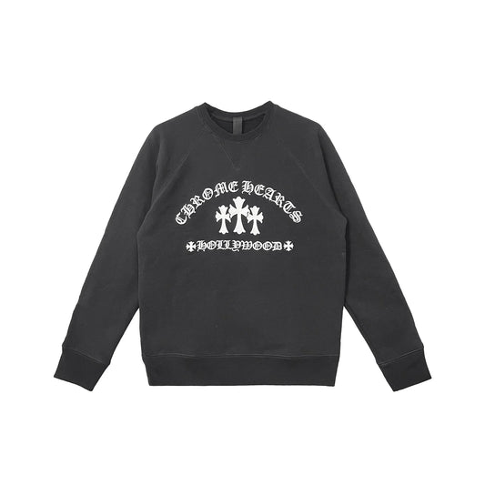 CH Embroidered Triple Cross Sweatshirt Black