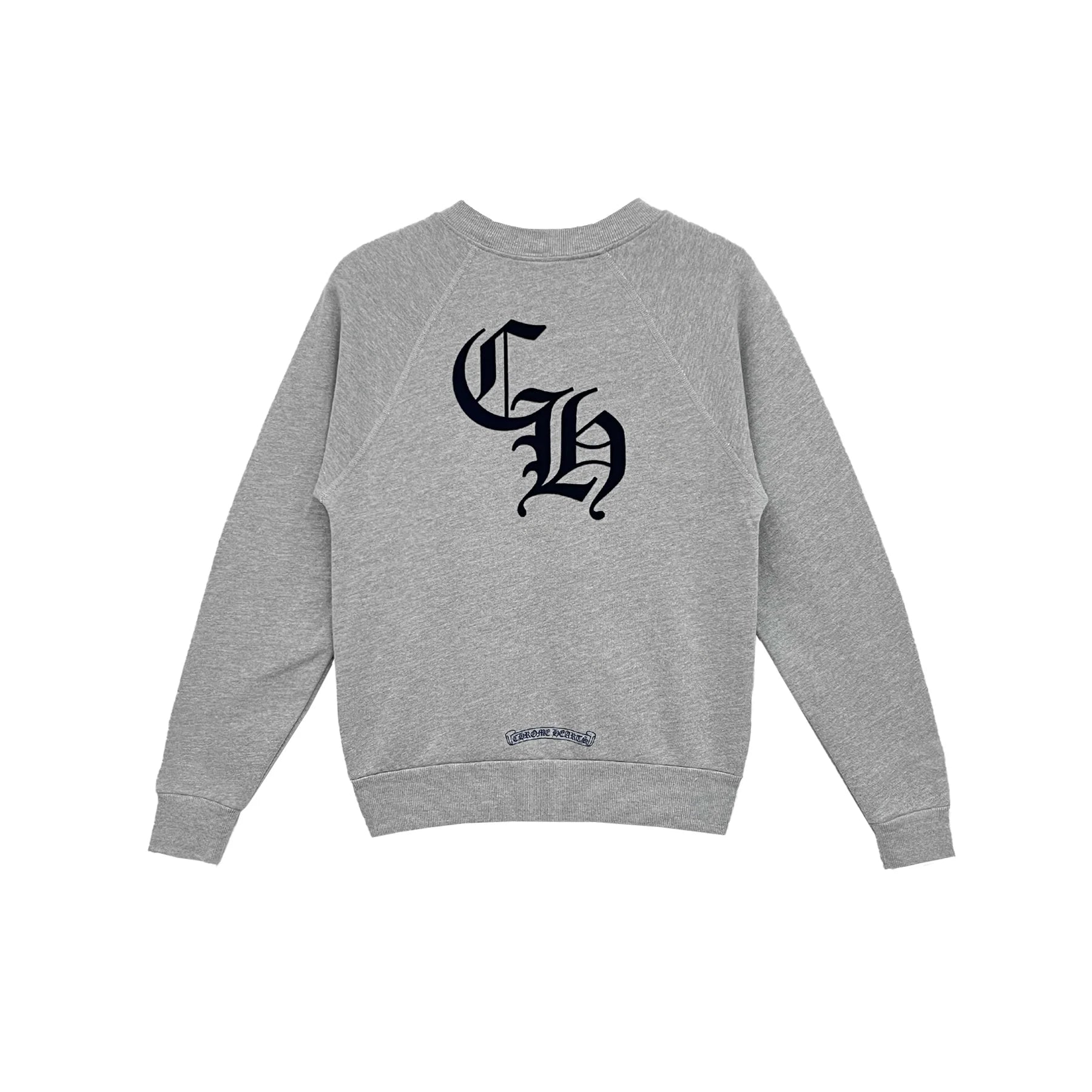 Grey Chrome Hearts Sweatshirt Triple Cross CH Letter