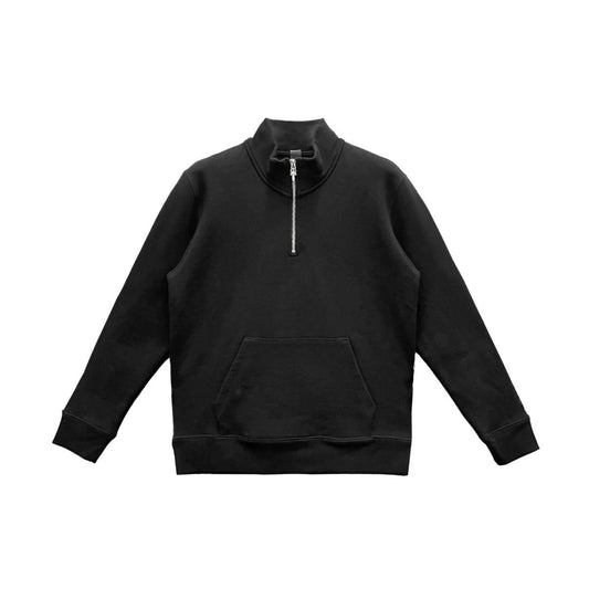 Triple Cross Embroidered Chrome Hearts Half Zip Sweatshirt