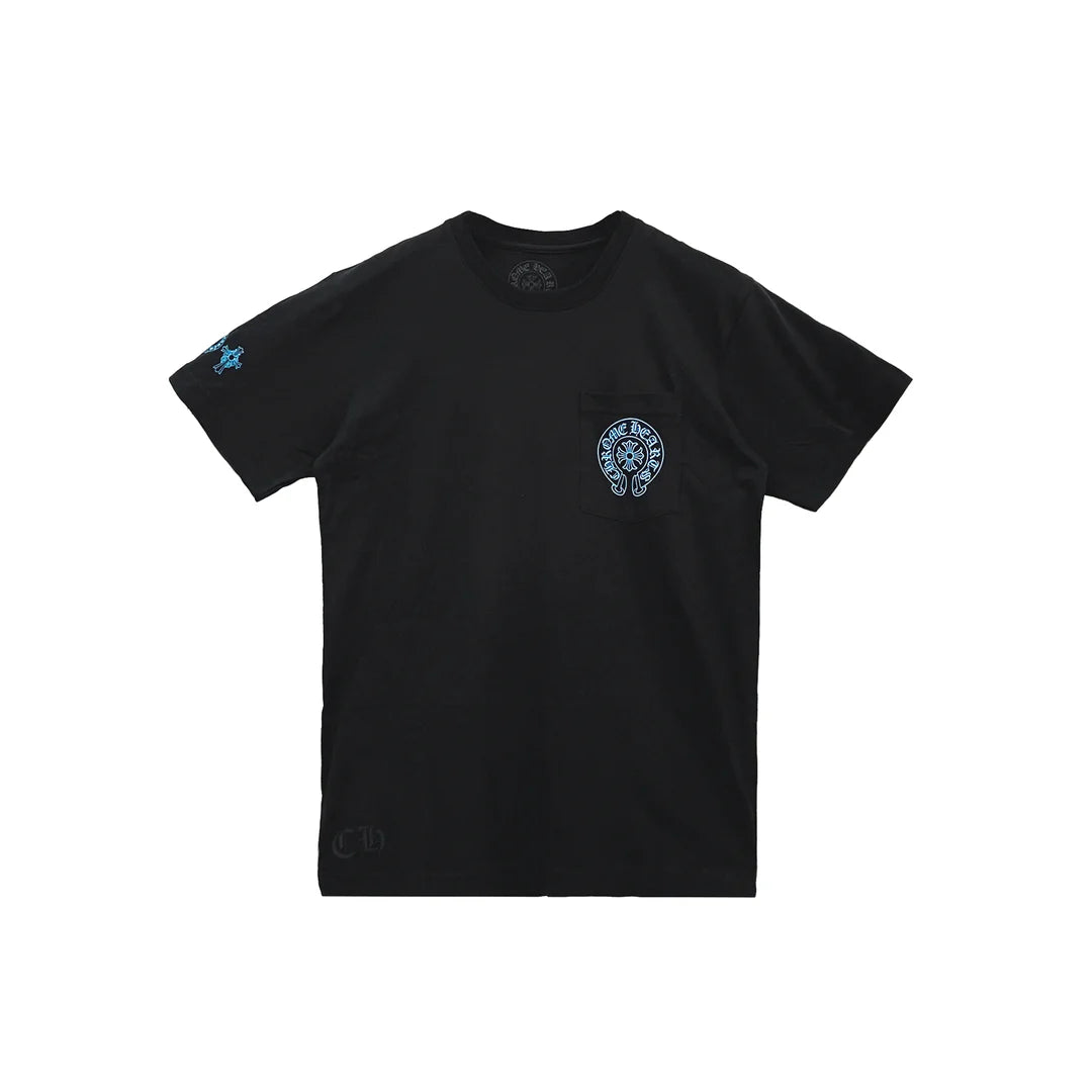 Triple Cross Logo Black Chrome Hearts T-Shirt