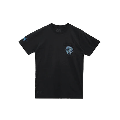 Triple Cross Logo Black Chrome Hearts T-Shirt