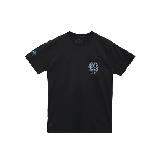 Triple Cross Logo Black Chrome Hearts T-Shirt
