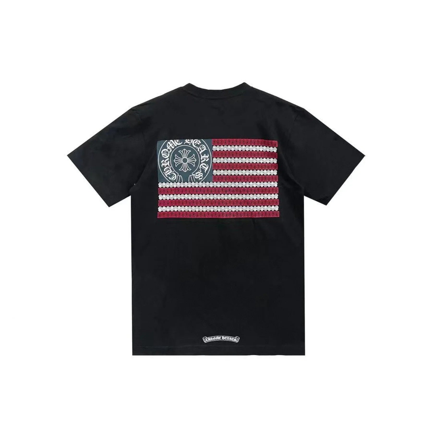 USA National Flag Horseshoe Chrome Hearts Tee