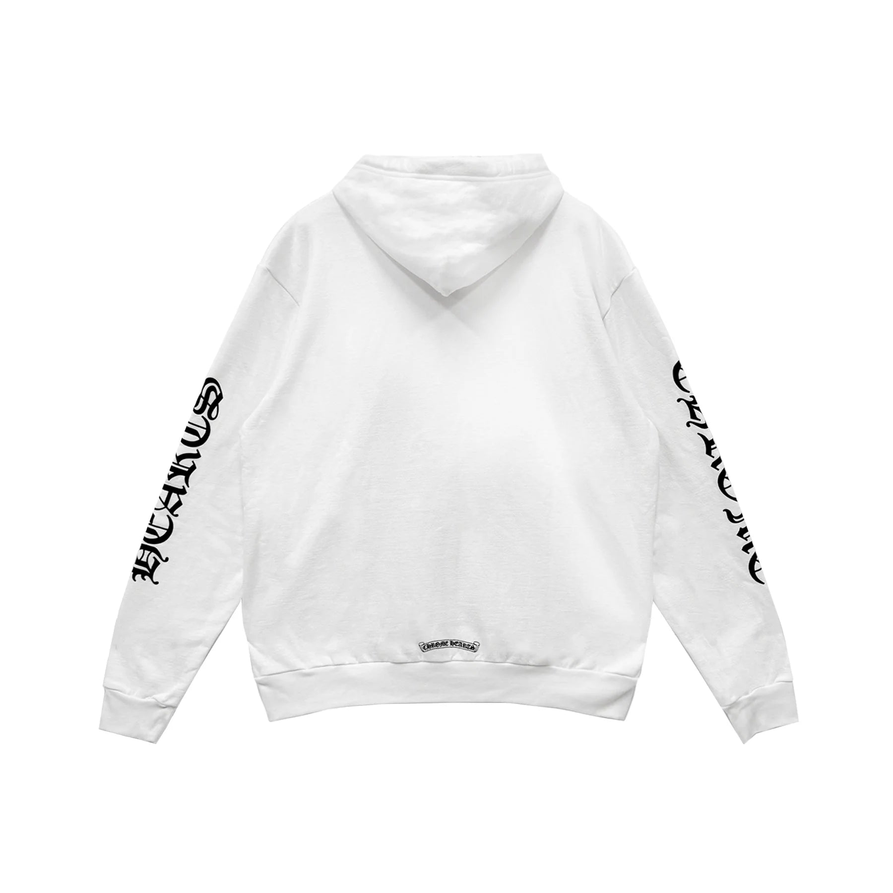 Vertical Logo White Pullover Chrome Hearts Hoodie