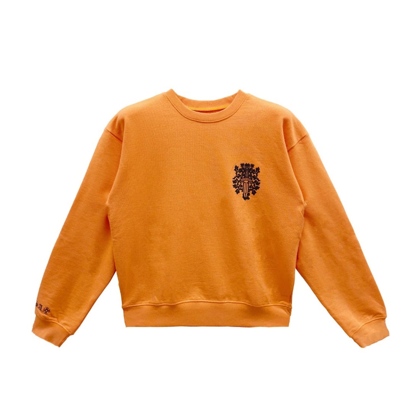 Vine Dagger Orange Chrome Hearts Crewneck Sweatshirt