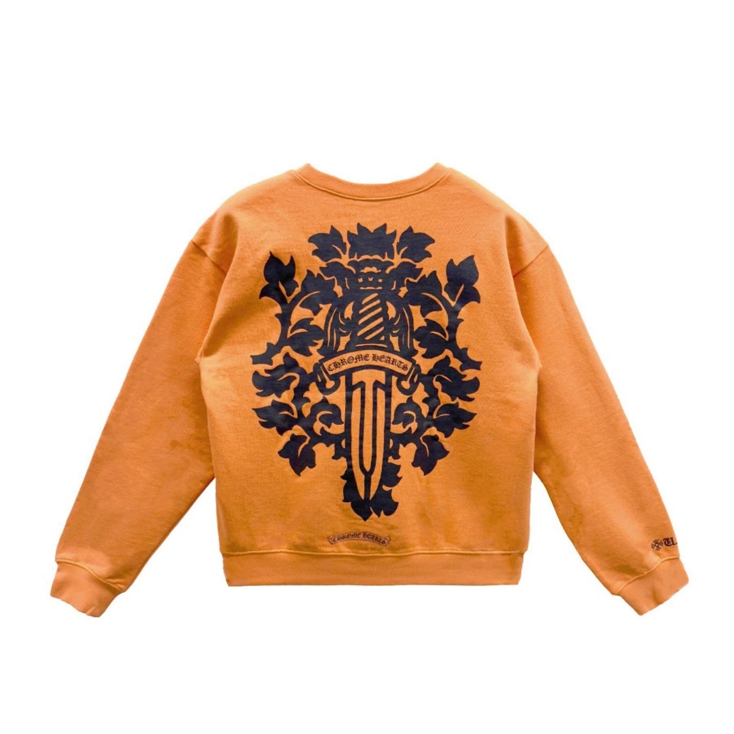 Vine Dagger Orange Chrome Hearts Crewneck Sweatshirt