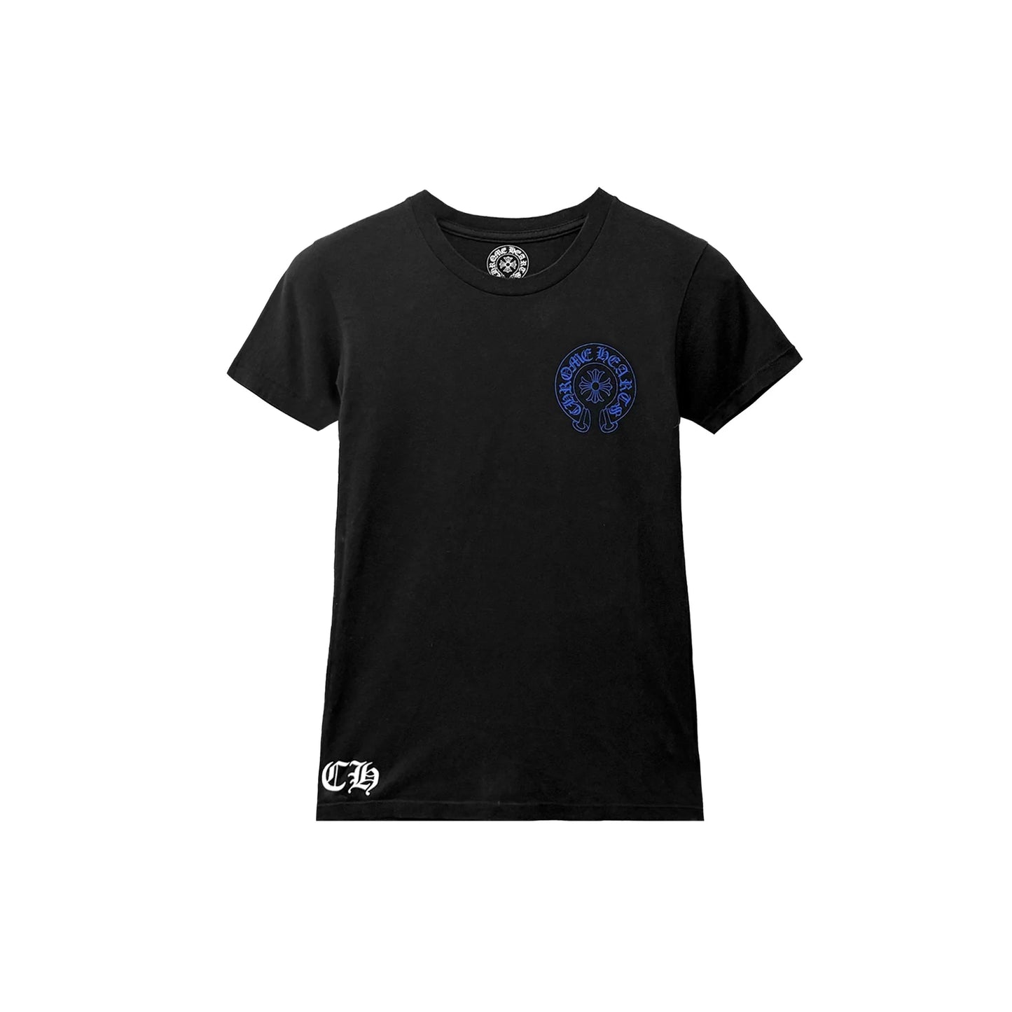 Vintage Blue Vine Cross Women's Chrome Hearts Tee