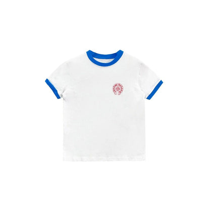 Vintage White Scroll Logo Chrome Hearts T-Shirt
