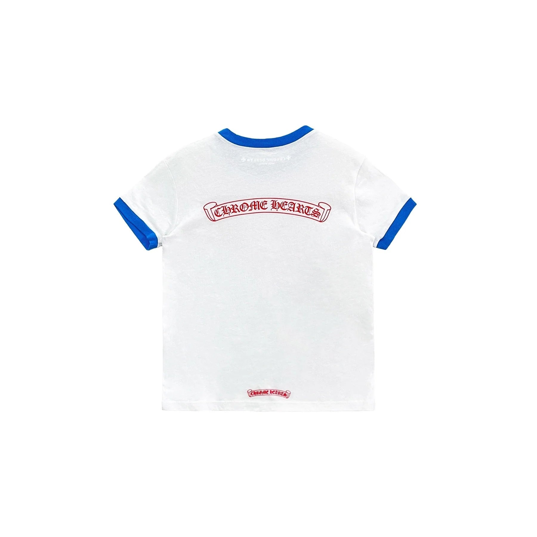 Vintage White Scroll Logo Chrome Hearts T-Shirt