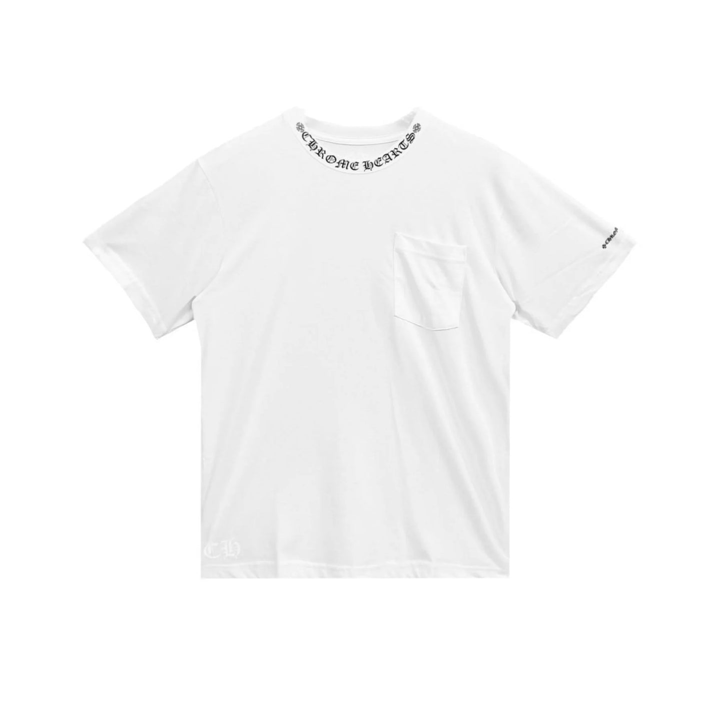 Chrome Hearts White Neck Short Sleeve Tee