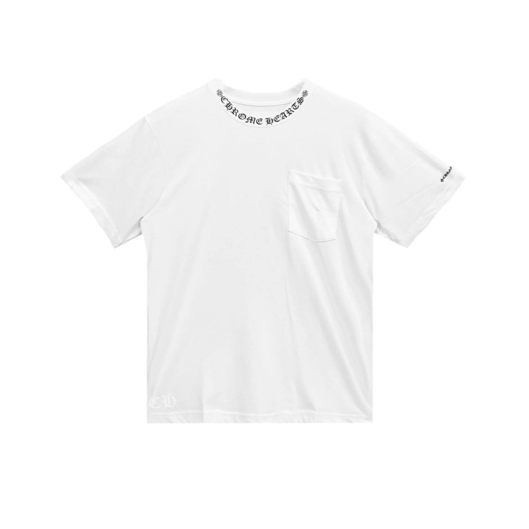 Chrome Hearts White Neck Short Sleeve Tee