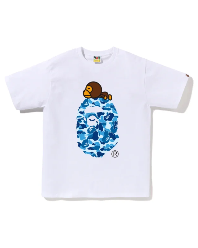 Camo Milo on Big Ape Blue Print T Shirt